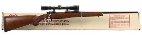 Ruger M77 Mk Ii Bolt Action Rifle With Box And Leupold Scope Rock