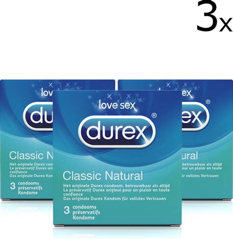 Durex Classic Natural 3 X 3 Stuks Condooms