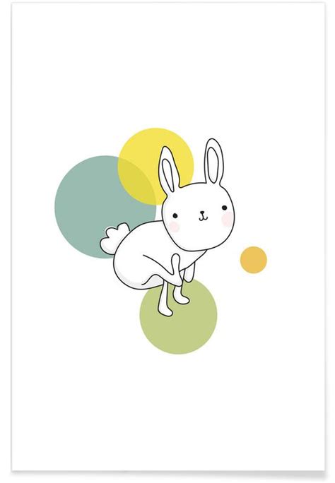 Space Rabbits Luna Poster Juniqe