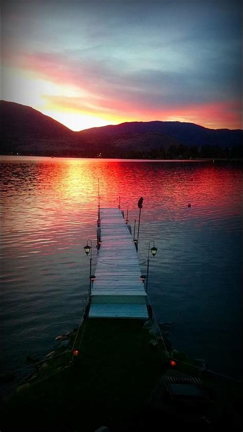 Sunset Skaha Lake Fineart Photograph By Guy Hoffman Fine Art America