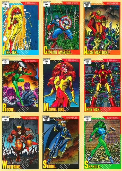 Impels Second Series Of Marvel Trading Cards 1991 Art Adams