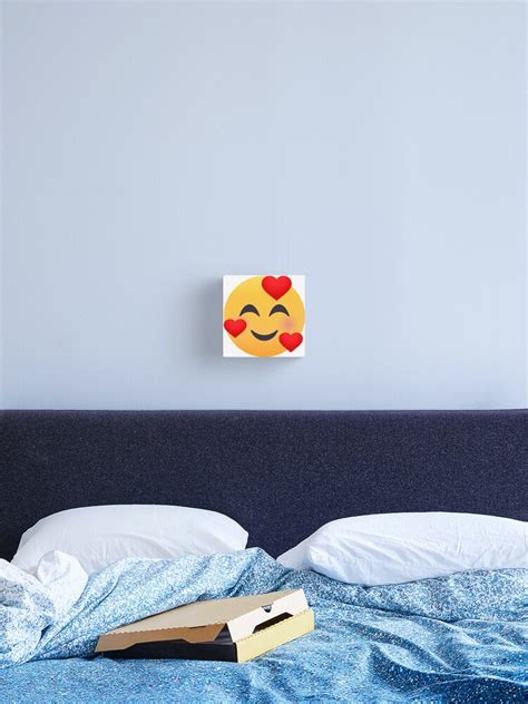 Joypixels Smiling Face With Hearts Emoji Canvas Print For Sale By