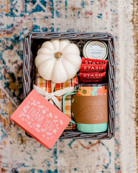 Thank You Gift Basket Idea For Fall With Cricut The Diy Mommy
