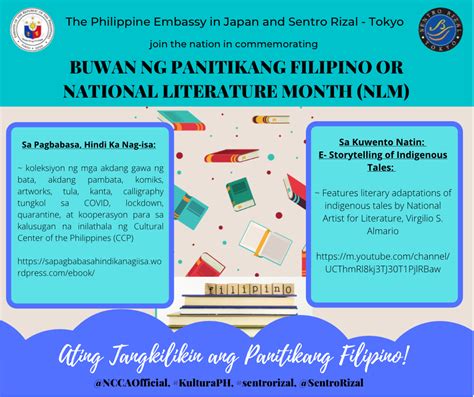 Buwan Ng Panitikang Filipino Or National Literature Month Nlm
