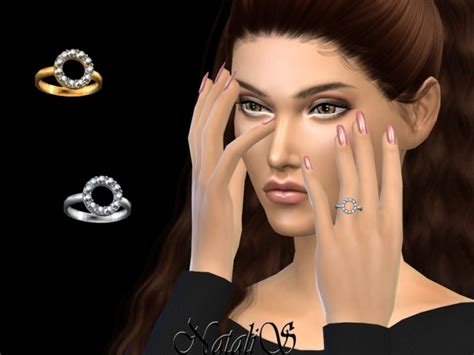 Open Round Halo Ring By Natalis At Tsr Sims 4 Updates