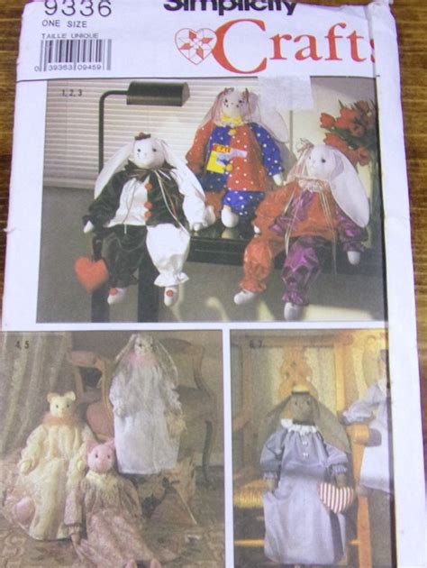 excited to share the latest addition to my etsy shop simplicity crafts pattern 9336 bunny i 2021