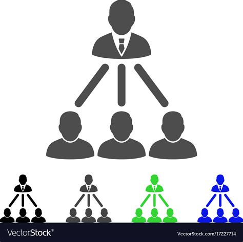 People Organization Structure Flat Icon Royalty Free Vector