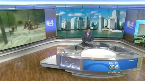 Cbs Miami Debuts New Set Newscaststudio