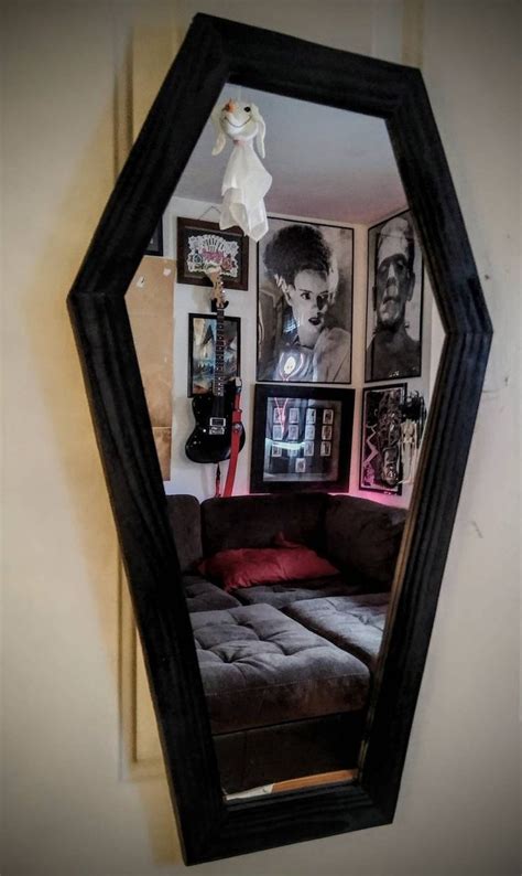 2 Ft Coffin Mirror Etsy Gothic Home Decor Goth Home Decor Dark