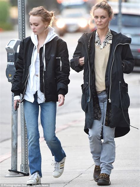 Johnny Depps Daughter Lily Rose Hits The Shops With Mother Vanessa Paradis Daily Mail Online