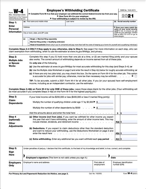 How To Fill Out Your W 4 Form In 2023 2024