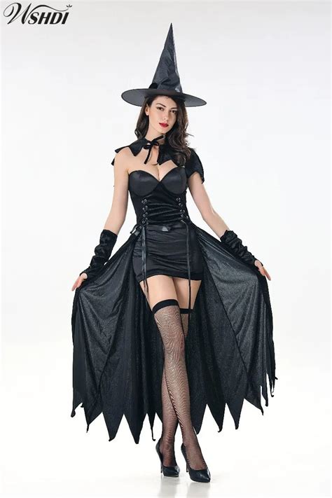 New Women Halloween Cosplay Costume Medieval Renaissance Adult Witch Gothic Queen Of Vampire