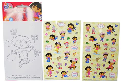 Dora The Explorer Playing And Having Fun With Boots Sticker Set 2