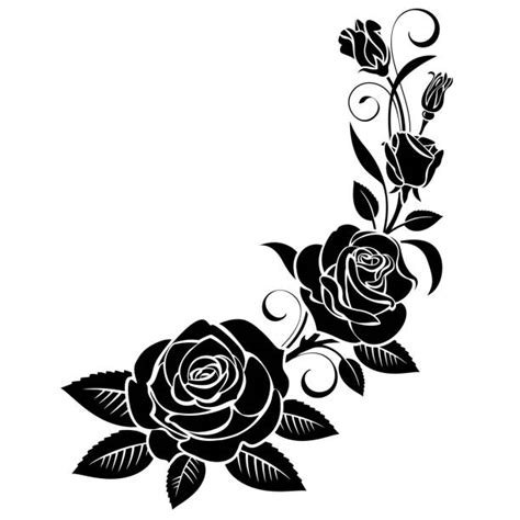 Black And White Rose Illustrations Royalty Free Vector Graphics And Clip