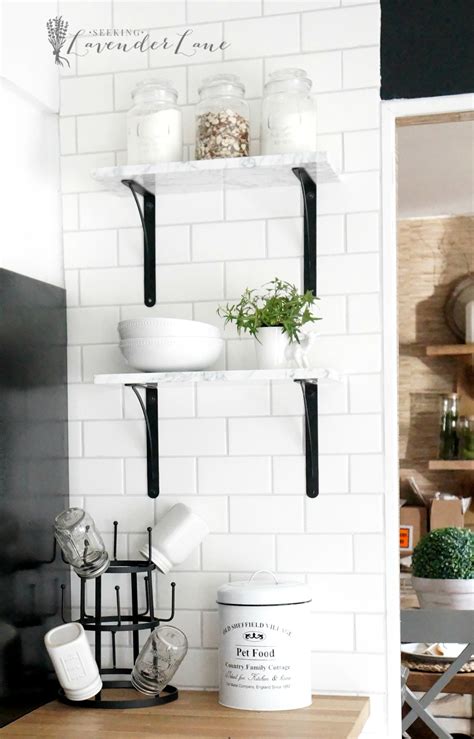 How to install floating shelves/diy floating shelvesin this video i show you step by step how to properly install a floating shelf. Week 3 ORC Marble Floating Shelves - Seeking Lavender Lane