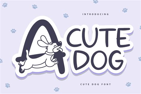 Cute Dog Font By Typefar · Creative Fabrica