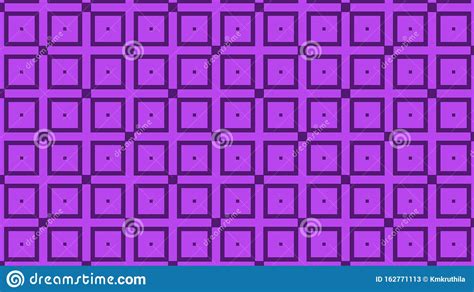 Purple Seamless Square Pattern Background Vector Illustration Stock