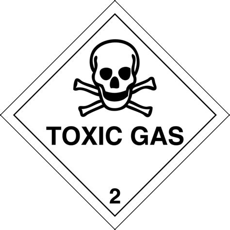 Toxic Gas 2 Labels From Key Signs Uk