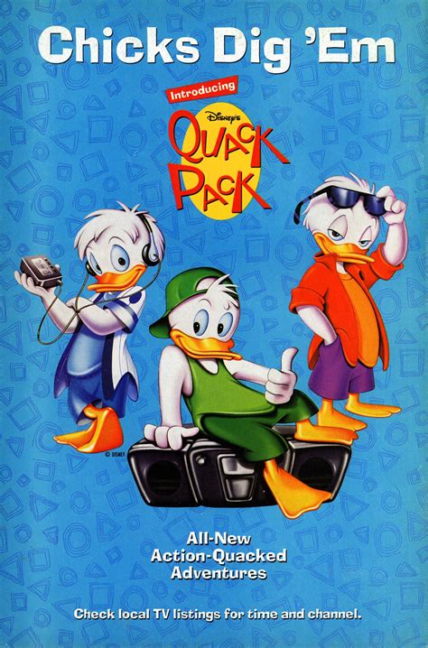 Image Disneys Quack Pack Tv Series 1996 Promotional Print Ad