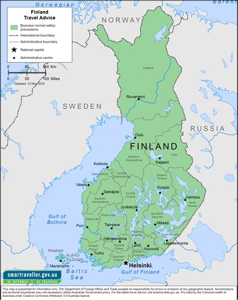 Political Map Of Finland Ezilon Maps Images