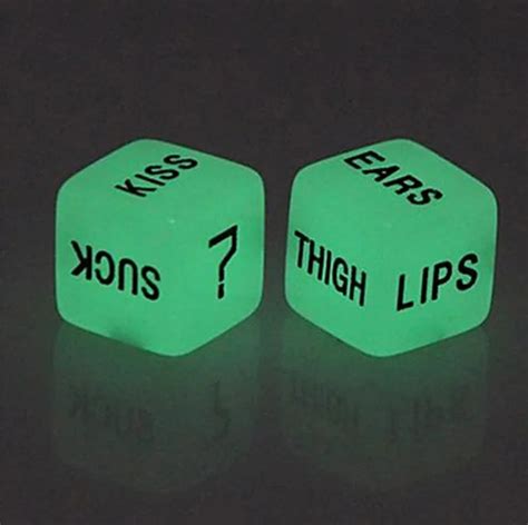 Light Up 2pcs Sex Dice Set Adult Games Flirting Night Club Sex Party Game Toy Luminous Love Dice