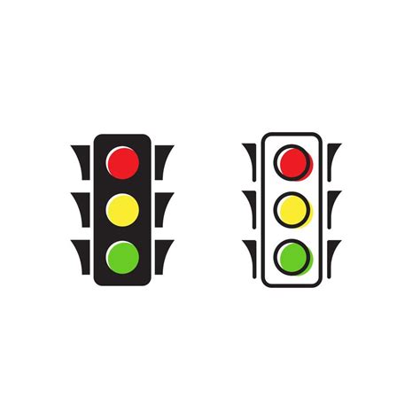 Traffic Light Vector Icon Design Illustration 12988498 Vector Art At