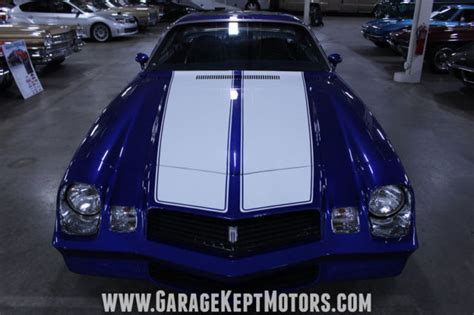 1980 Chevrolet Camaro Dark Blue Coupe 327 V8 86046 Miles For Sale