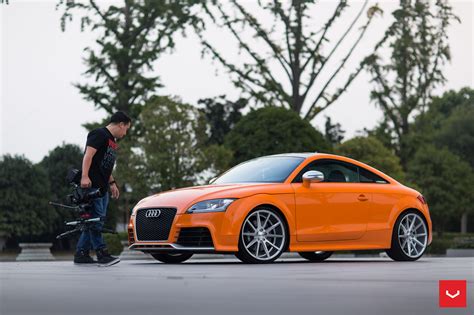 Audi Tt Rs Solar Orange Vossen Vfs 1 Wheels Top Station China