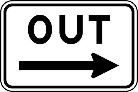 Out Right Arrow Sign Get 10 Off Now