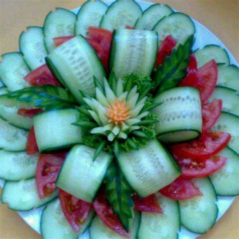 Cucumber And Tomato Salad Beautiful Presentation Must Try