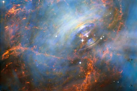 Hubble Captures Spectacular Shot Of Crab Nebulas Pulsing Heart