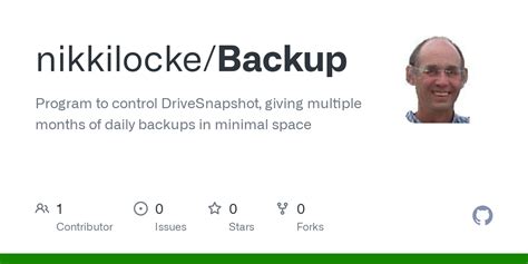 Github Nikkilockebackup Program To Control Drivesnapshot Giving