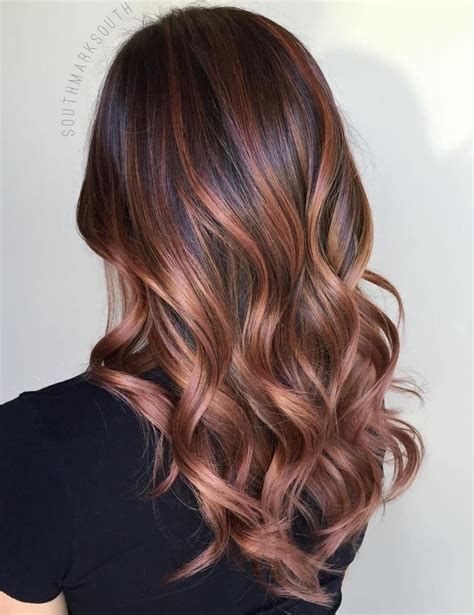 Dark Brown Hair With Caramel Balayage Balayage Hair Hair Color Rose