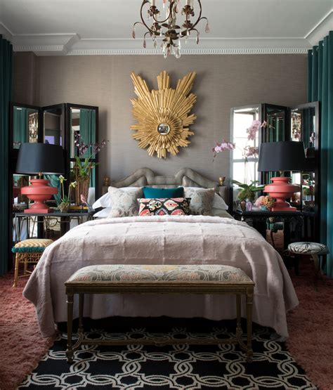 Check spelling or type a new query. A gold sunburst mirror hangs over this bed for a striking ...