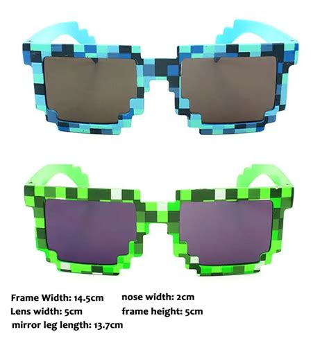 Buy Deal With It Minecraft Glasses 8 Bit Pixel Women Men Sunglasses Female Male