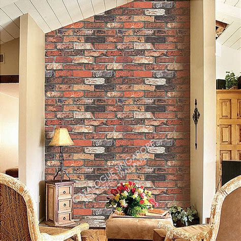 Free Download Brick Effect Wallpaper Red Toned Brick Effect Wallpaper