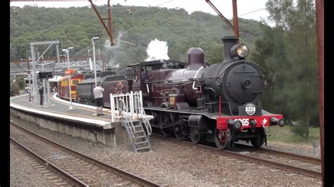 Australian Steam Trains 3526 At Hawkesbury River Youtube