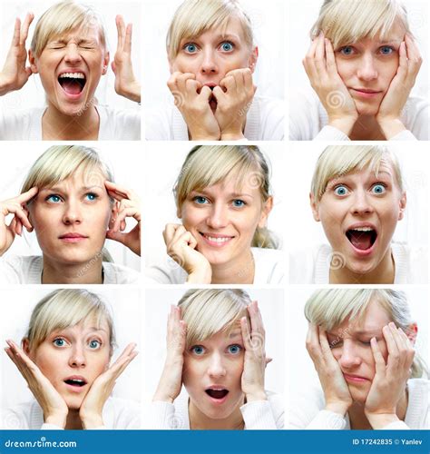 different facial expressions stock image image of image caucasian 17242835