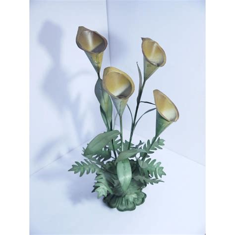 Vintage Calla Lilly Candle Holder Chairish