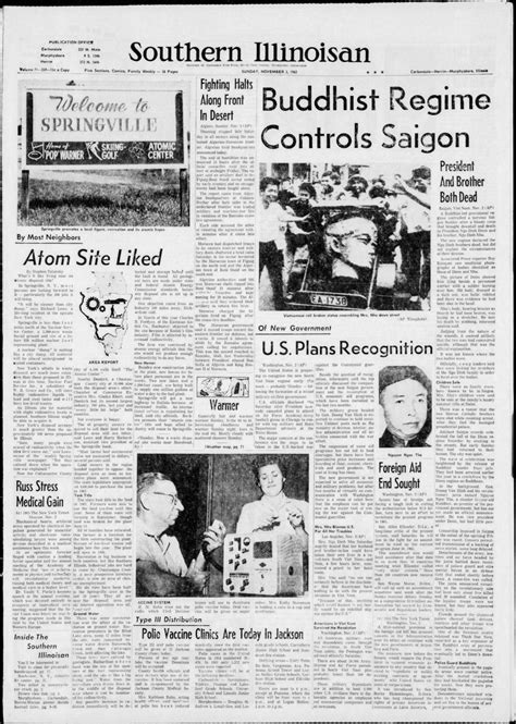 Southern Illinoisan front pages from the Vietnam War | Photo Galleries
