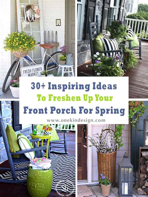 Small Front Porch Decorating Ideas For Spring Shelly Lighting