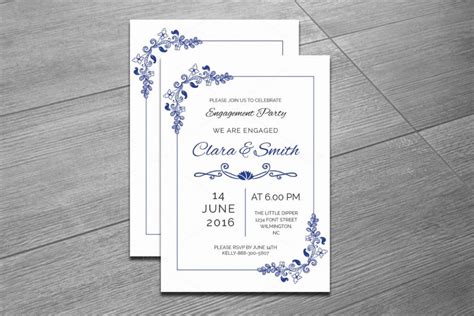 20 Engagement Invitation Template Word Indesign And Psd Format