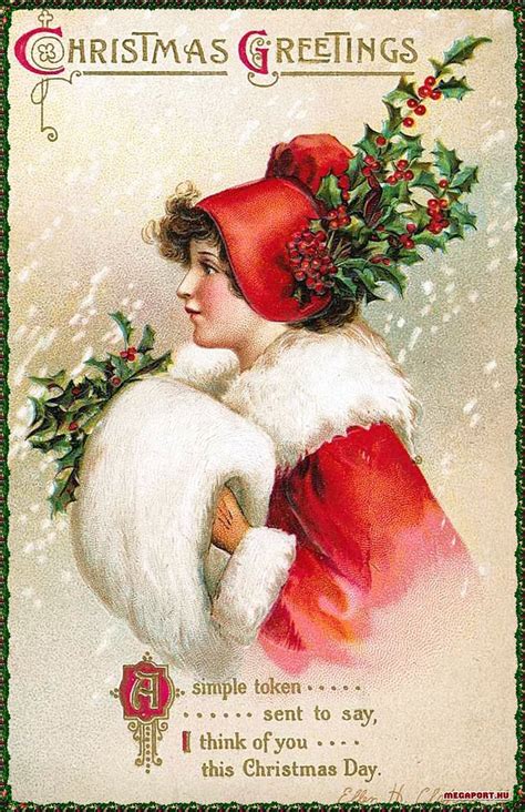 Old Christmas Greetings Card Rmerry Christmas O Christmas Images Victorian Christmas