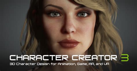 3d characters for 3d real time engines character creator