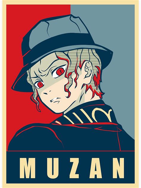 Demon Slayer Muzan Anime Poster Version03 Sticker By Doki4doki