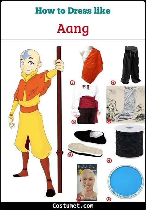 Aang Costume For Cosplay And Halloween