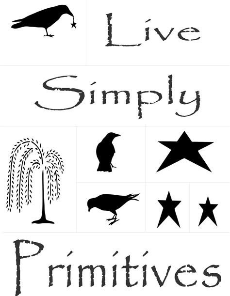 Primitives Stencil Pack For Painting Live Simply By Candccustoms