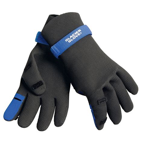 Glacier Glove 801bk Split Finger Neoprene Fishing Gloves For Men