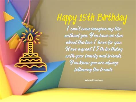 35 Best 15th Birthday Wishes And Messages