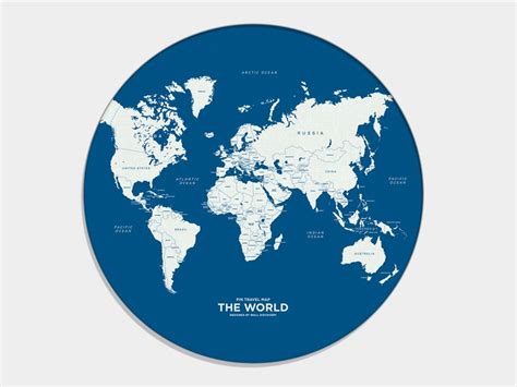 Pin Travel World Map Wall Discovery